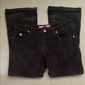 Guess?Jeans Brown Corduroy Pants Versatile Style